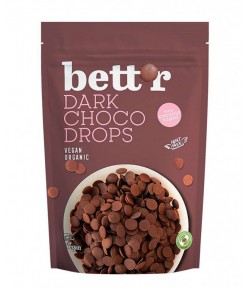Dropsy czekoladowe z ciemnej czekolady BIO - BETT'R 200 g