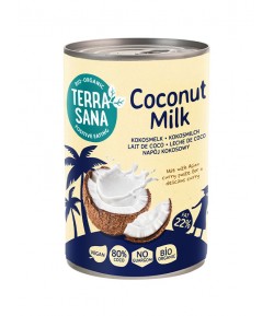 COCONUT MILK - napój kokosowy bez gumy guar (22% tłuszczu) BIO - TERRASANA 400 ml