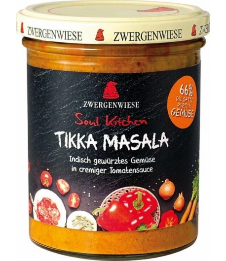 Sos orientalny TIKKA MASALA bezglutenowy BIO - ZWERGENWIESE 370 g