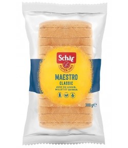 Maestro classic - chleb biały wieloziarnist - chleb wieloziarnisty bezglutenowy - SCHAR 300 g