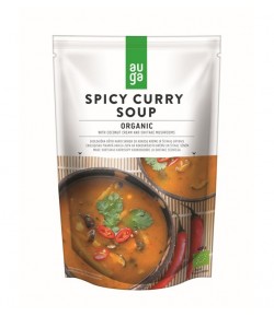 Zupa pikantne curry z kremem kokosowym i grzybami BIO - AUGA 400 g