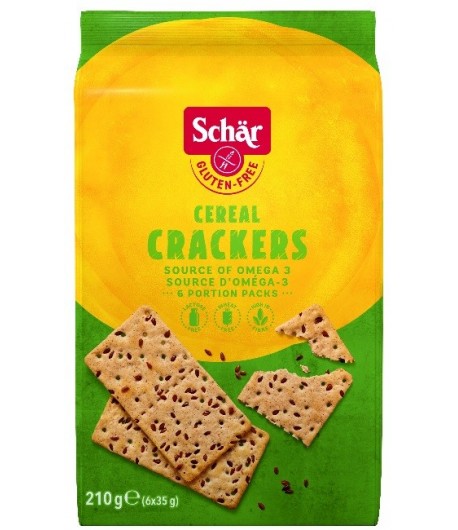 Cereal crackers- krakersy wieloziarniste bezglutenowe - SCHAR 210 g