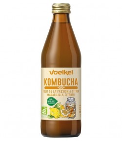 Kombucha MARAKUJA CYTRYNA BIO - VOELKEL 330 ml