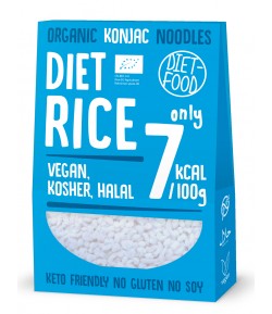 Makaron konjac w kształcie ryżu bezglutenowy  - Diet-Food 385 g (300 g)