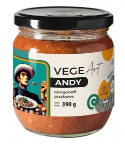 ANDY Strogonoff grzybowy z boczniakami i pieczarkami - VEGE Art 390 g