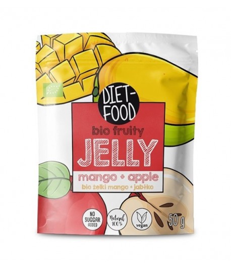 Żelki mango, jabłko BIO - DIET FOOD 50 g