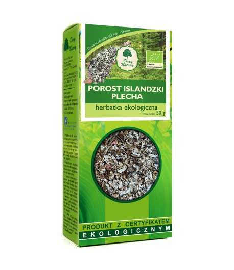 Porost islandzki Plecha BIO - herbatka ekologiczna - Dary Natury 50 g