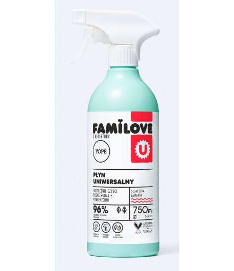 FAMILOVE - płyn uniwersalny Słoneczna lawenda - YOPE 750 ml