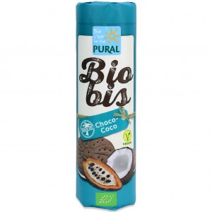 Ciastka markizy kakaowe z kremem kokosowym wegańskie BIO - PURAL 300 g