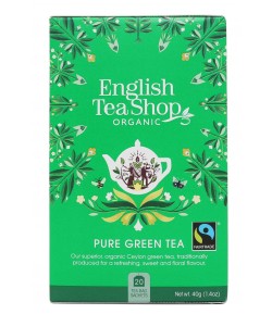 Herbata zielona (20x2) BIO - ENGLISH TEA SHOP  ORGANIC 40 g