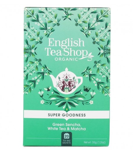 Herbata zielona Sencha,biała i matcha (20x1,75) BIO - ENGLISH TEA SHOP ORGANIC 35 g