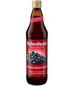 Sok z CZERWONYCH WINOGRON z Żelazem - RABENHORST 750 ml