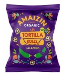 Chipsy Tortilla kukurydziane o smaku Jalapeno bezglutenowe BIO - AMAIZIN 100 g