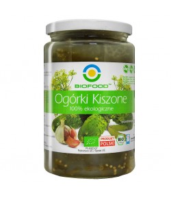 Ogórki Kiszone BEZGLUTENOWE BIO - BIO FOOD  760 g (560 g)