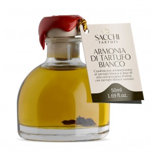 Przyprawa na bazie Oliwy z TRUFLĄ BIAŁĄ BIO - SACCHI TARTUFI 50 ml