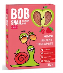 60g Przekąska Jabłkowo - Truskawkowa bez dodatku cukru bezglutenowa - BOB SNAIL 60 g