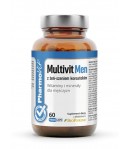 Multiwitamina (MULTIVIT MEN z Żeń-Szeniem Koreańskim)  dla mężczyzn bezglutenowa - PHARMOVIT 60 kapsułek