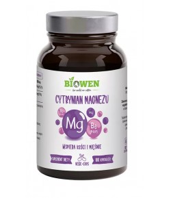 Cytrynian Magnezu + Witamina B6 bezglutenowy - BIOWEN 100 kapsułek