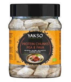 Zamiennik mięsa z białka Grochu i Bobu bezglutenowy BIO - YAKSO 100 g