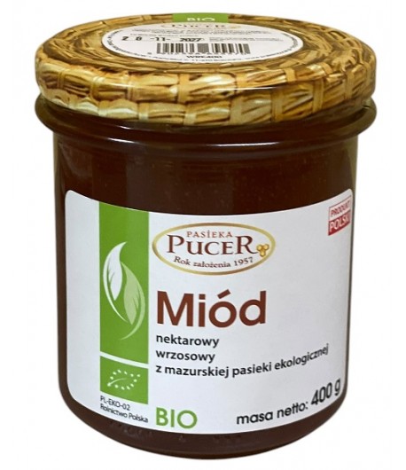Miód Wrzosowy BIO - PASIEKA PUCER 400 g