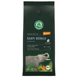 Kawa ziarnista KAAPI KERALA ESPRESSO Arabica/Robusta BIO DEMETER - LEBENSBAUM 250 g