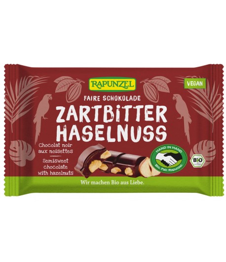 Czekolada gorzka z Orzechami laskowymi BIO - RAPUNZEL 100 g