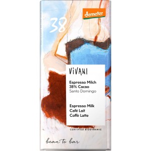 Czekolada mleczna Espresso Demeter BIO - VIVANI 100 g