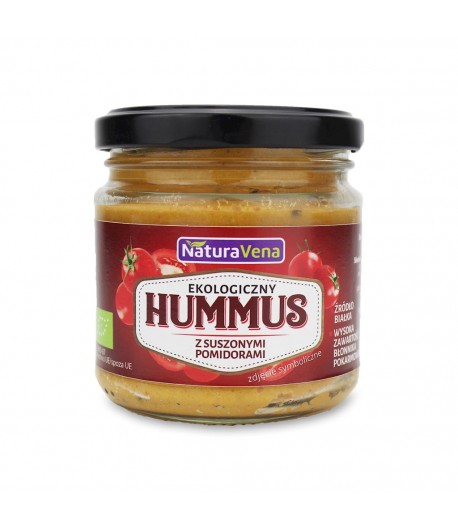 Hummus z suszonymi pomidorami BIO - NATURAVENA 185 g