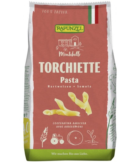 Makaron TORCHIETTE (semolinowy) BIO - RAPUNZEL 500 g Makaron TORCHIETTE (semolinowy) BIO - RAPUNZEL 500 g