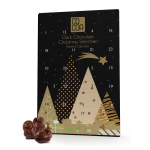 Kalendarz Adwentowy z Czekolady ciemnej 70% BIO - COCOA 180 g