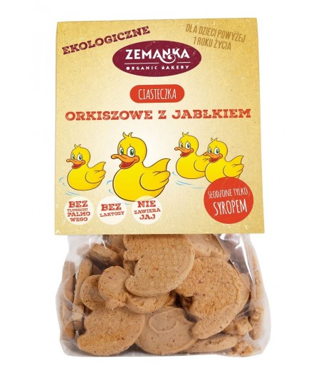 Ciastka orkiszowe z Jabłkiem BIO - ZEMANKA 100 g
