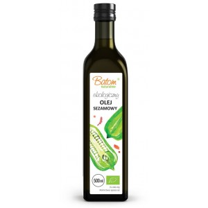 Olej Sezamowy tłoczony na zimno BIO - BATOM 500 ml