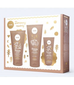 Zestaw żel, balsam i krem do rąk Zimowy nastrój - YOPE 200ml+150ml+50ml