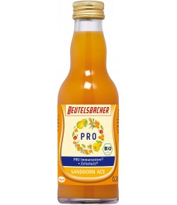 SHOT NA ODPORNOŚĆ GRUSZKA - ROKITNIK - MARCHEW BIO - BEUTELSBACHER 200 ml