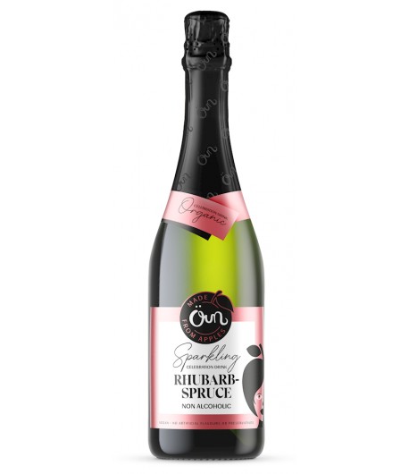 Napój bezalkoholowy Rabarbarowo - Świerkowy gazowany BIO - ÖUN 750 ml