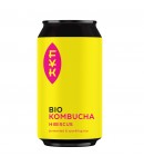 Kombucha Herbata Czarna z Hibiskusem bezglutenowa BIO - FOREVER YOUNG KOMBUCHA 330 ml