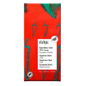 Czekolada gorzka z Chili BIO - VIVANI 80 g