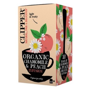 Herbatka Rumiankowa o smaku Brzoskwiniowym BIO (20 x 1,5 g) - CLIPPER 30 g