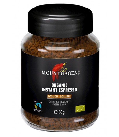 Kawa rozpuszczalna liofilizowana ARABICA/ROBUSTA ESPRESSO FAIR TRADE BIO - MOUNT HAGEN 50 g