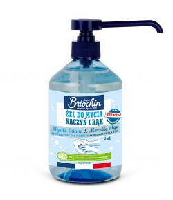 Żel do mycia naczyń i rąk na bazie Mydła Lnianego i Alg morskich ECO - Jacques Briochin 500 ml