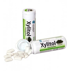 Xylitol Zielona Herbata guma do żucia z ksylitolem (30 szt w tubie)  - Miradent 30 g