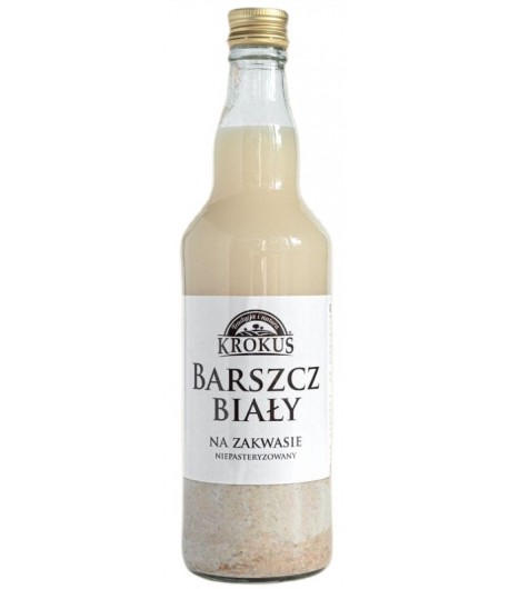 Barszcz Biały na zakwasie niepasteryzowany - KROKUS 500 ml