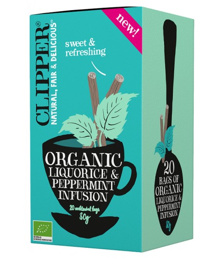Herbatka z LUKRECJĄ I MIĘTĄ PIEPRZOWĄ BIO (20 x 1,5 g)  - CLIPPER 30 g