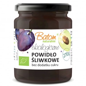 Powidła ze Śliwki Węgierki bez dodatku cukrów BIO - Batom 270 g