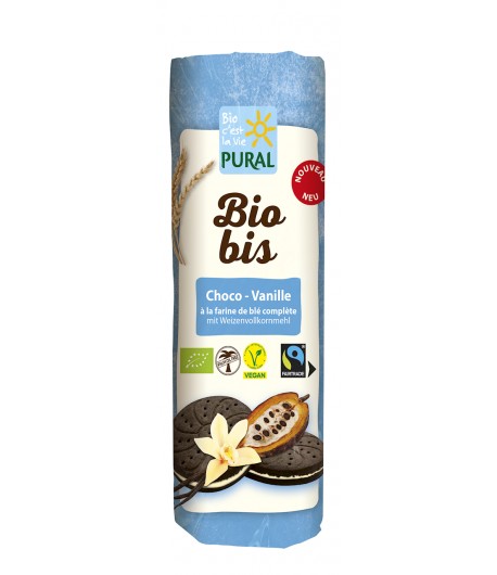 Ciastka Markizy Kakaowe z kremem Waniliowym FAIR TRADE BIO - PURAL (BIO BIS) 320 g