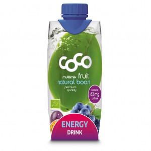 Napój energetyzujący z wodą kokosową i marakują BIO - COCO (DR MARTINS) 330 ml