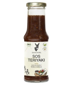 Sos sojowy słodki TERIYAKI bezglutenowy BIO - SANCHON 210 ml