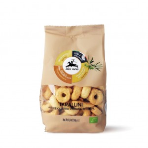 Tarallini z oliwą z oliwek extra virgin BIO - alce nero 250 g