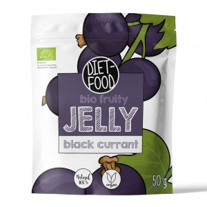 Żelki CZARNA PORZECZKA bez żelatyny BIO - DIET-FOOD 50 g