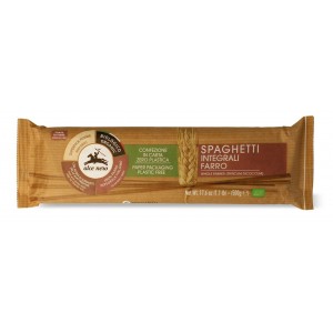 Makaron z płaskurki razowy SPAGHETTI BIO - ALCE NERO 500 g